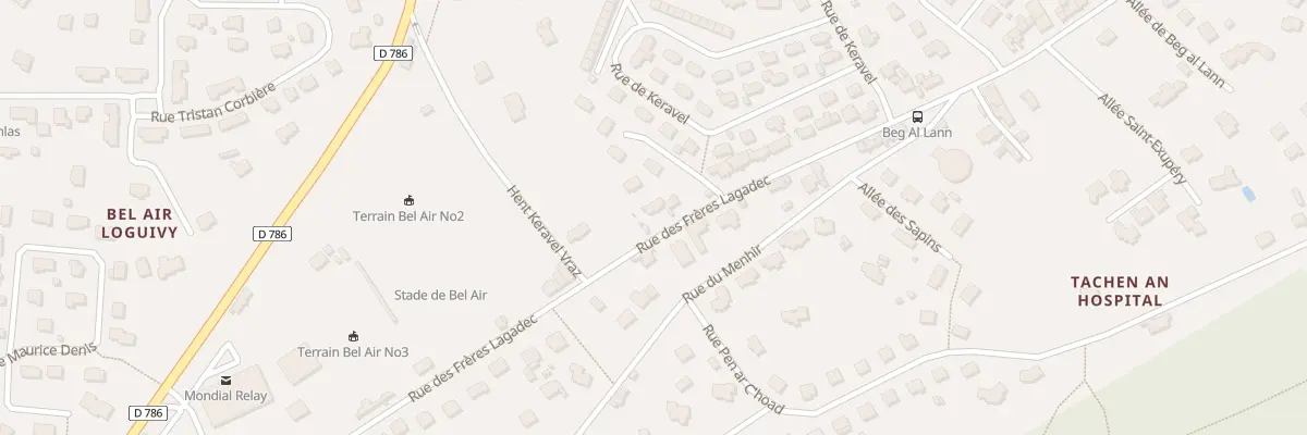 Plan du 98 Rue des Frères Lagadec à Lannion