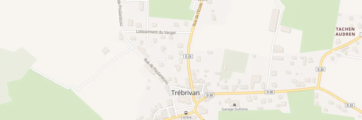 Plan du 4 Rue de l’Ecole à Trébrivan