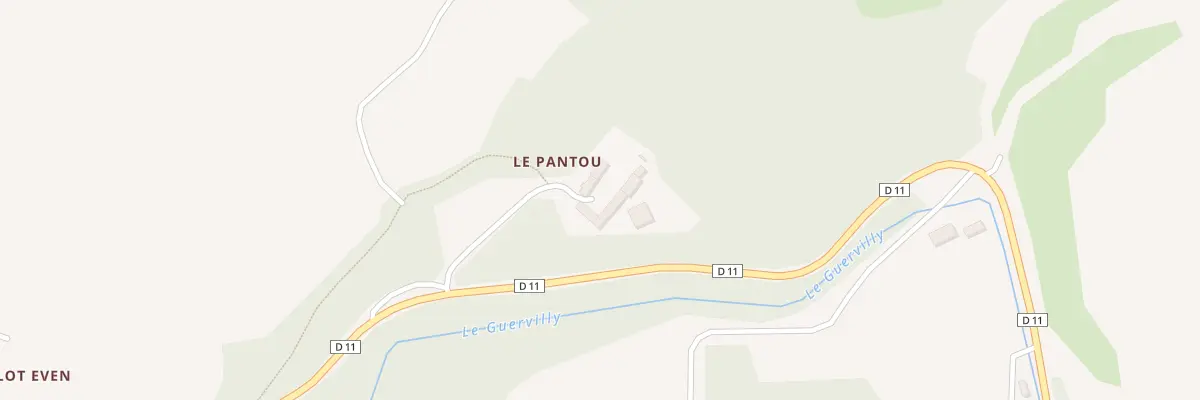Plan du 1 Le Pantou à Calanhel
