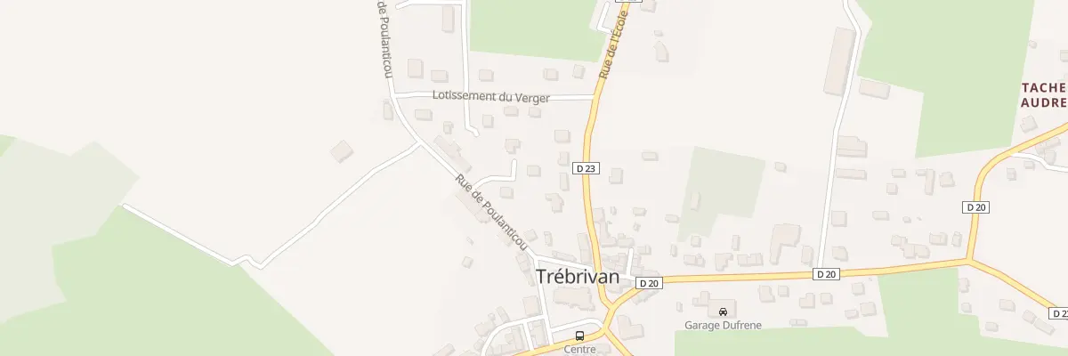 Plan du 5 Rue de Poulanticou à Trébrivan