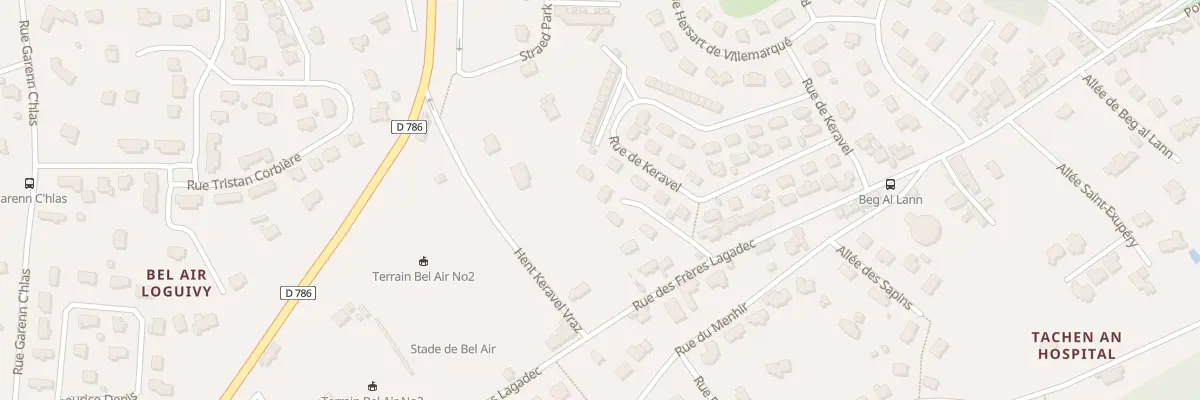 Plan du 7 Rue Glenmor à Lannion