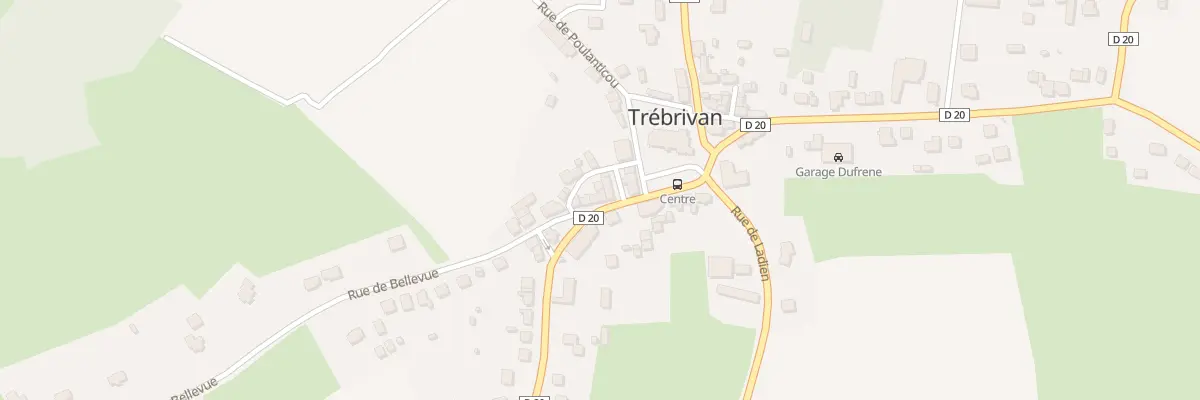 Plan du 2 Pl Sainte Anne à Trébrivan