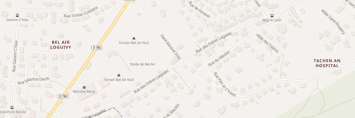 Plan du 102 Rue des Frères Lagadec à Lannion