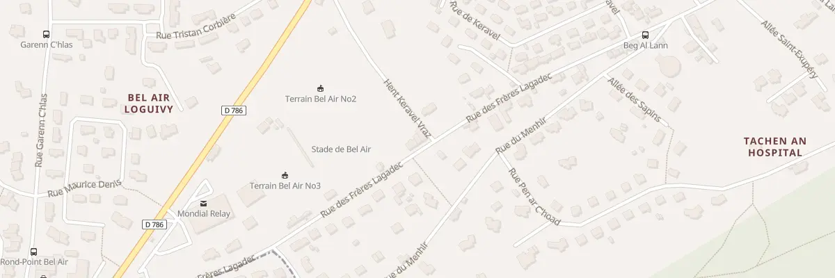 Plan du 104 Rue des Frères Lagadec à Lannion