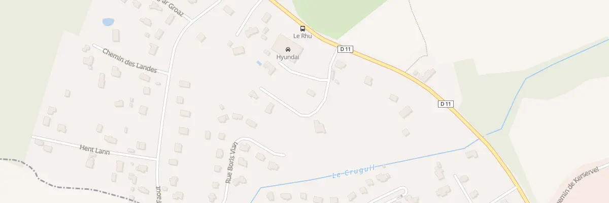 Plan du 191A Rte de Trégastel à Lannion