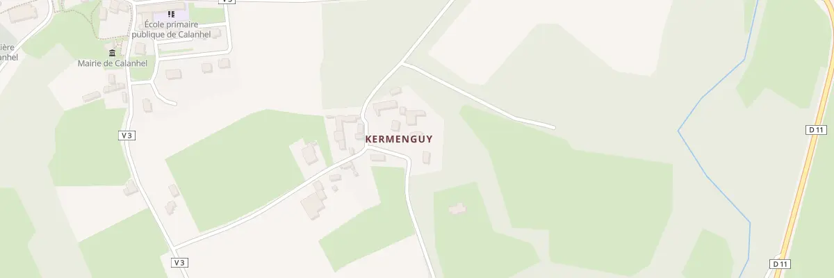Plan du 12 Kermenguy à Calanhel