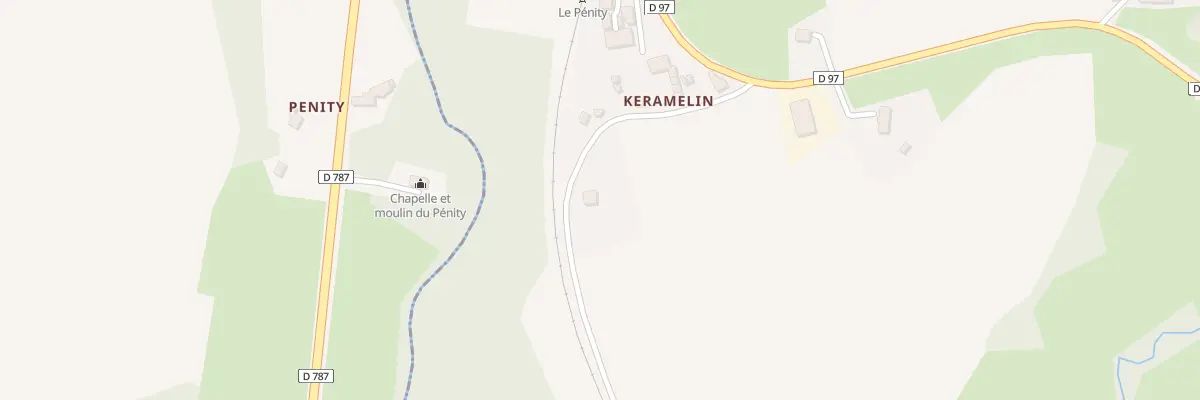 Plan du 8 Keramelin à Duault