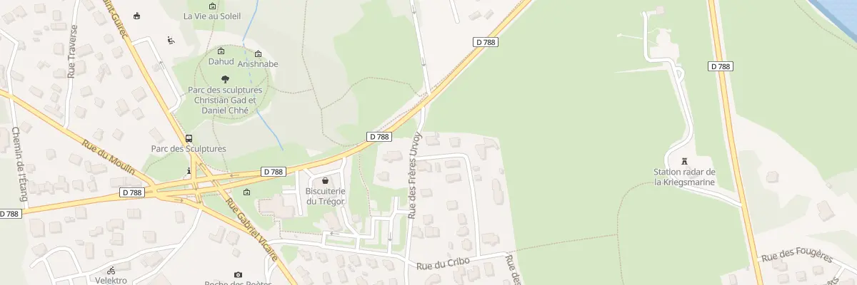 Plan du 36 Rue des Frères Hurvoi à Perros-Guirec