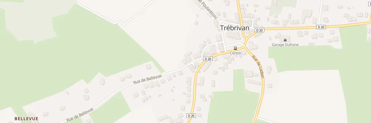 Plan du 2 Rue de Bellevue à Trébrivan