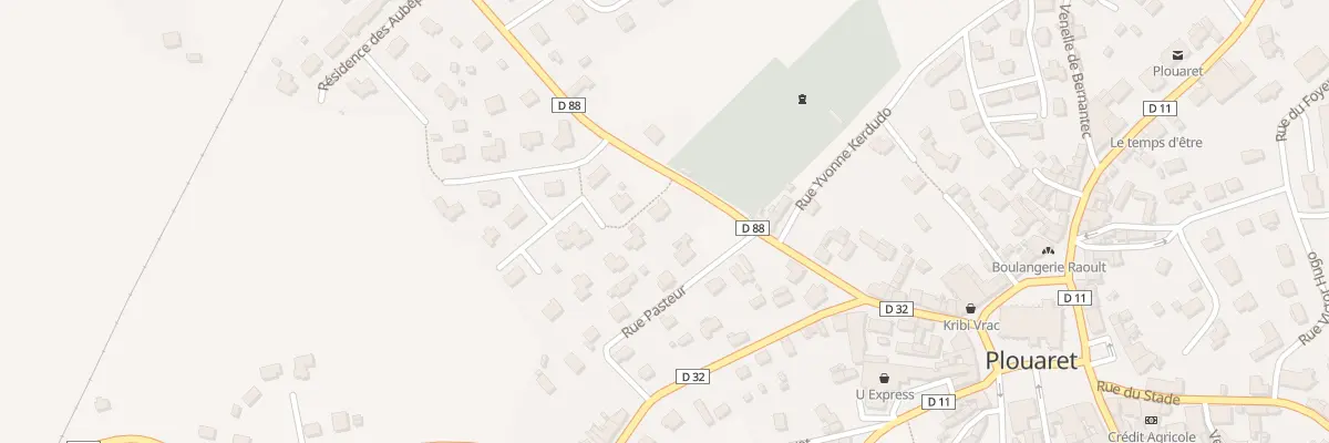 Plan du 117 Rue Geoffroy de Pont Blanc à Plouaret