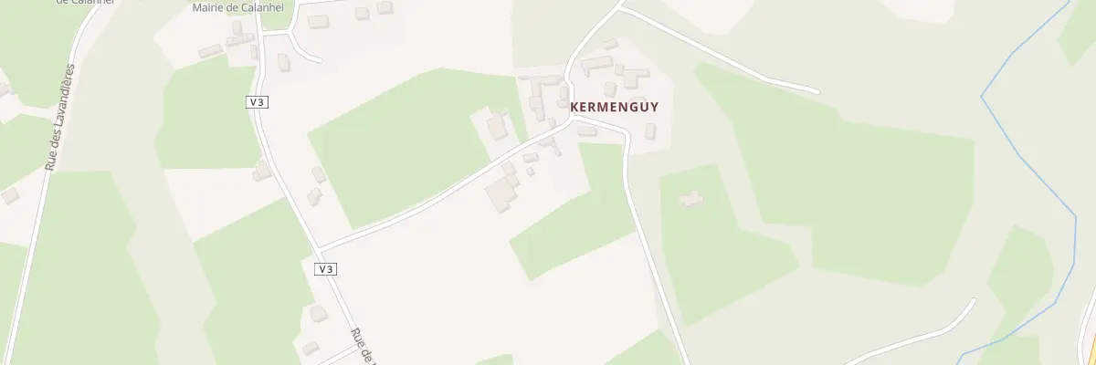Plan du 4 Kermenguy à Calanhel