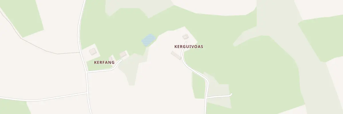 Plan du 1 Kerguivoas à Plusquellec