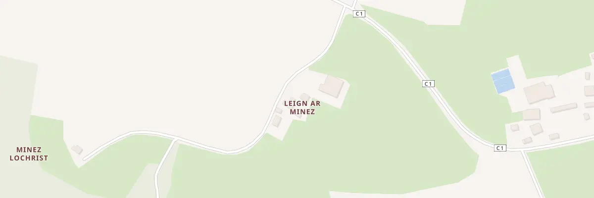 Plan du 1 Leign ar Minez à Locarn