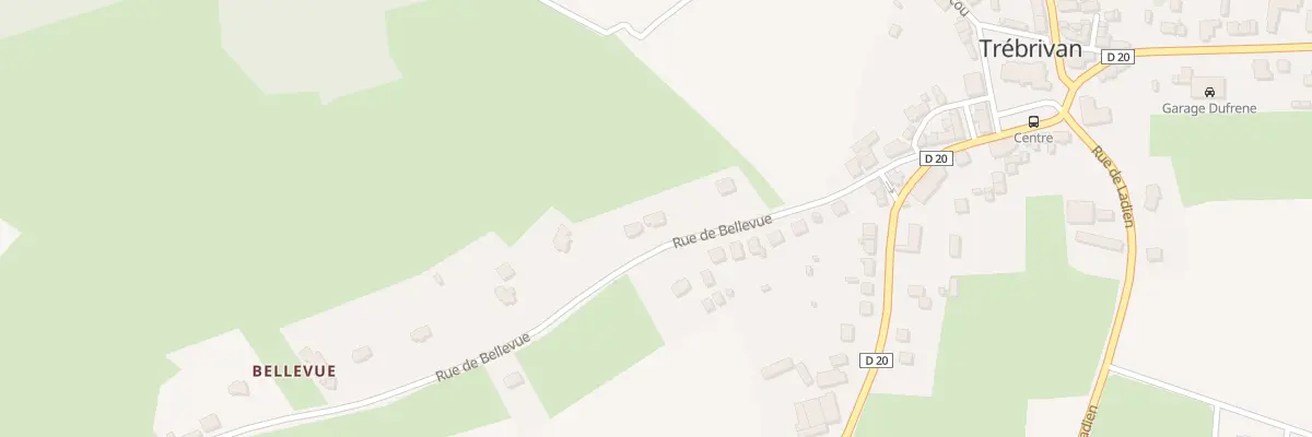 Plan du 8 Rue de Bellevue à Trébrivan
