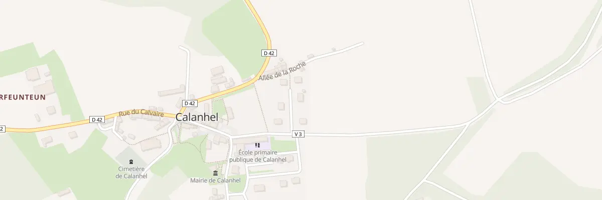 Plan du 4 Lot de la Roche à Calanhel