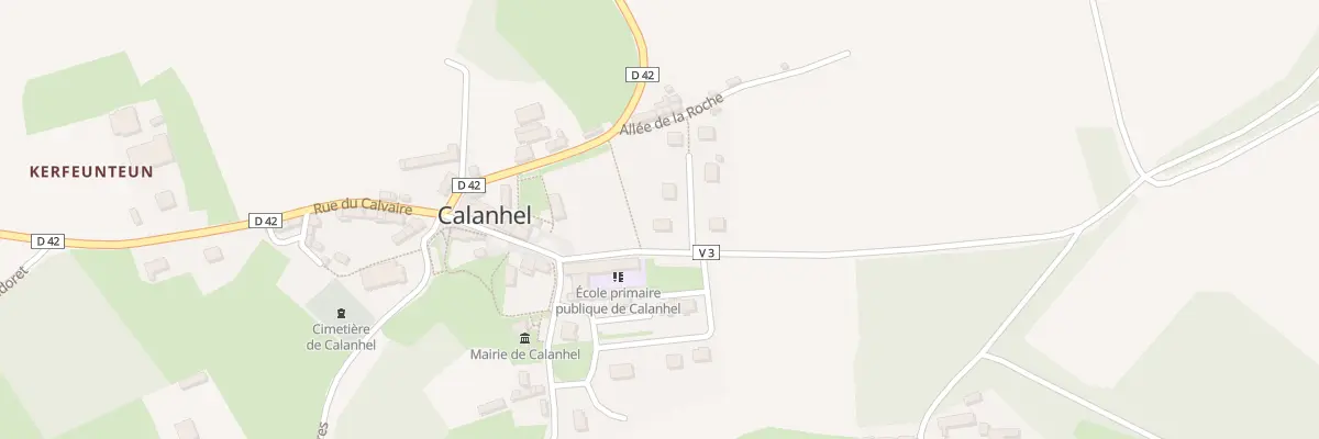 Plan du 1 Lot de la Roche à Calanhel