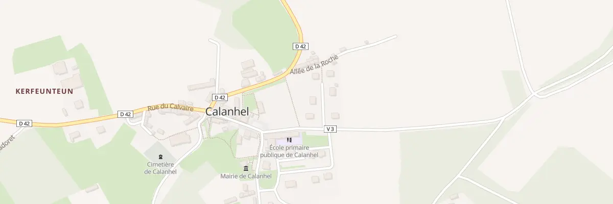 Plan du 3 Lot de la Roche à Calanhel