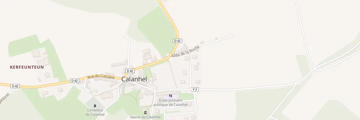 Plan du 7 Lot de la Roche à Calanhel