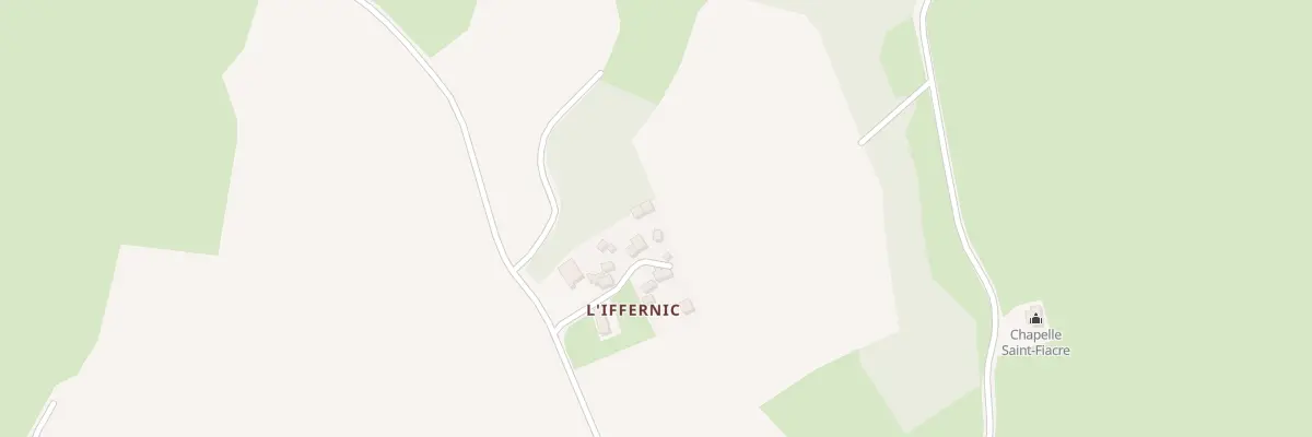 Plan du 5 L’Iffernic à Plusquellec