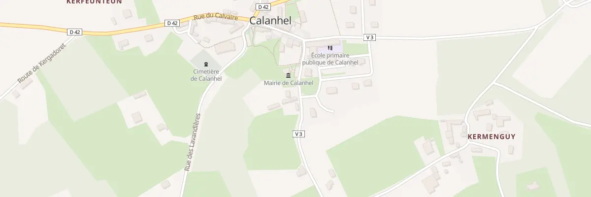 Plan du 8 Rue de la Poste à Calanhel
