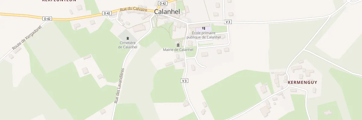 Plan du 8 Au Bourg à Calanhel