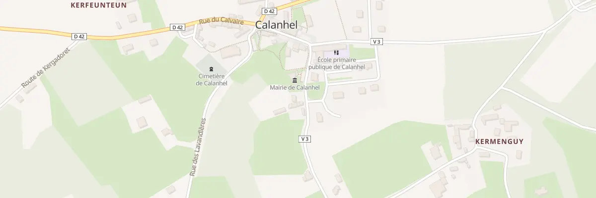 Plan du 6 Rue de la Poste à Calanhel