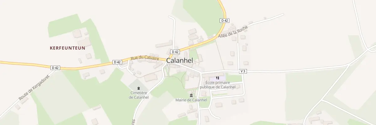 Plan du 11 Rue Jean Louis Debordes à Calanhel