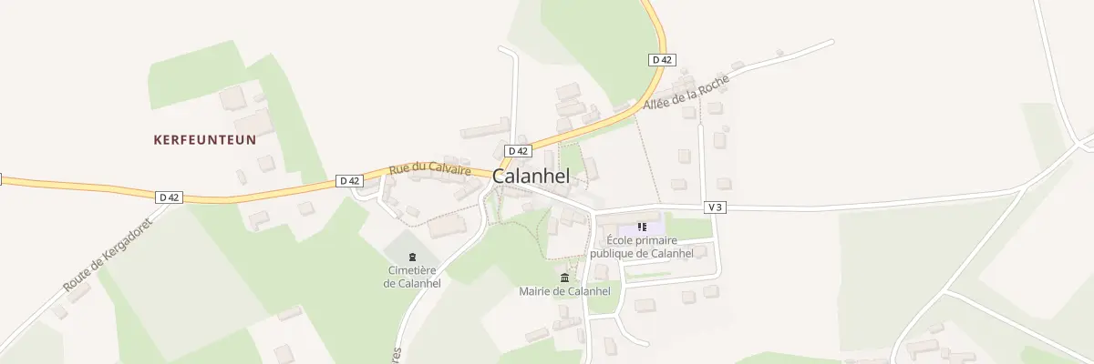 Plan du 9 Rue Jean Louis Debordes à Calanhel