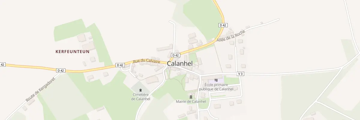 Plan du 3 Rue Jean Louis Debordes à Calanhel