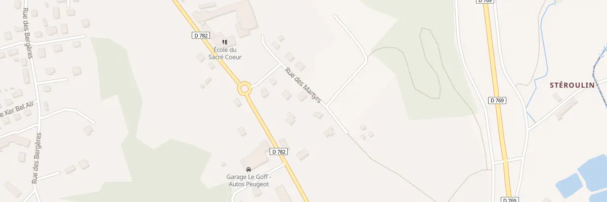 Plan du 10 Rue des Martyrs au Faouët