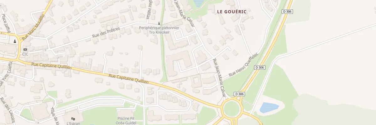Plan du 2 Rue Jeanne-Marie Le Bozec à Guidel