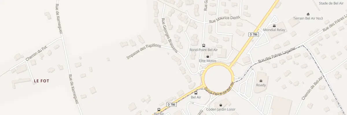 Plan du 13 Rue Georges Brassens à Lannion