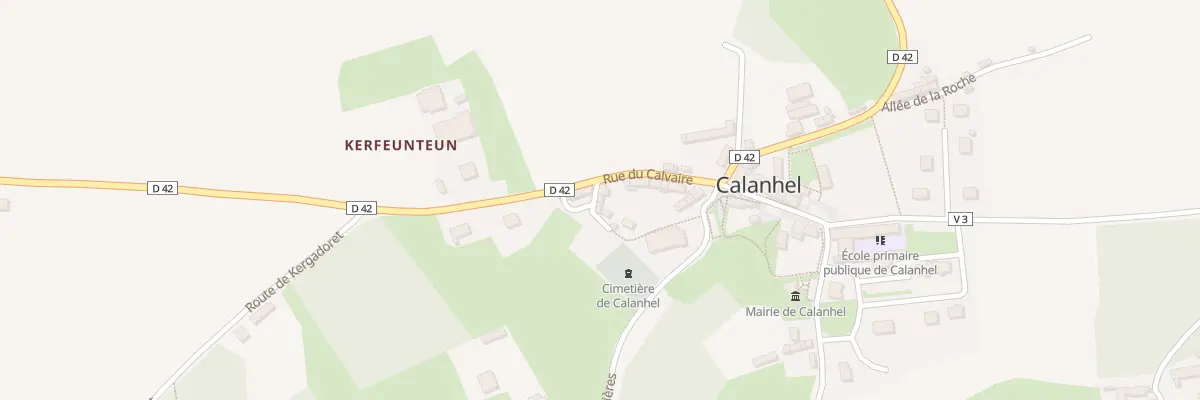 Plan du 1 Imp Saint Vincent à Calanhel