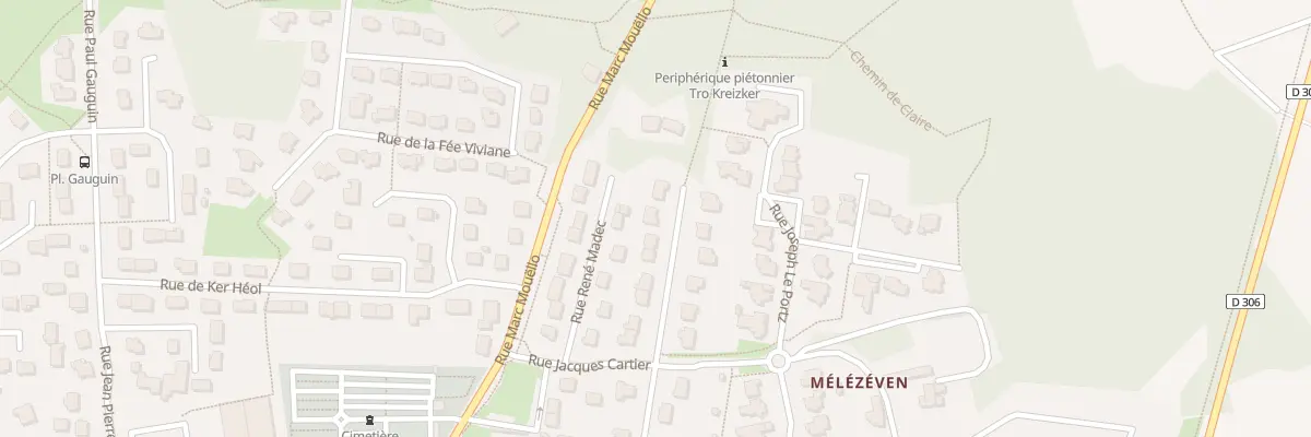 Plan du 8 Rue du Doc Laennec à Guidel