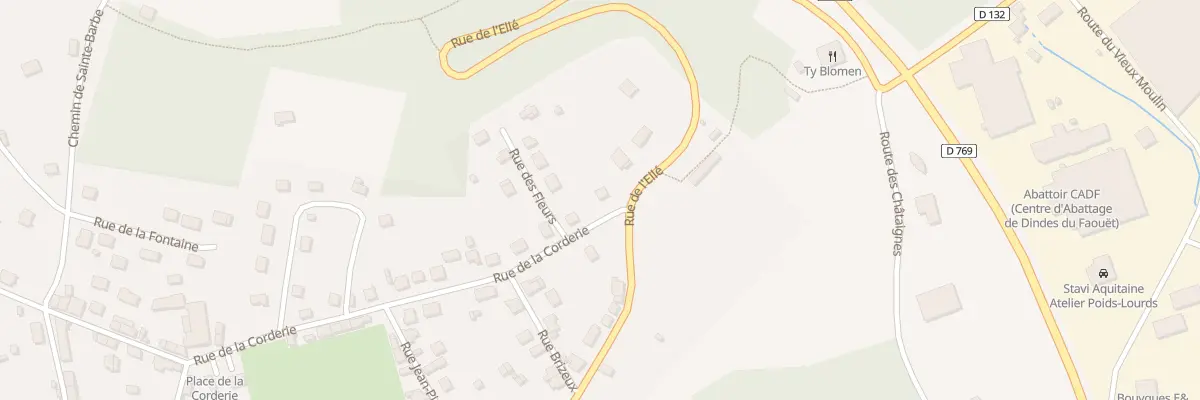 Plan du 31 Rue de la Corderie au Faouët
