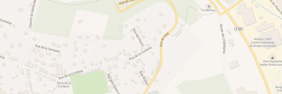 Plan du 27 Rue de la Corderie au Faouët