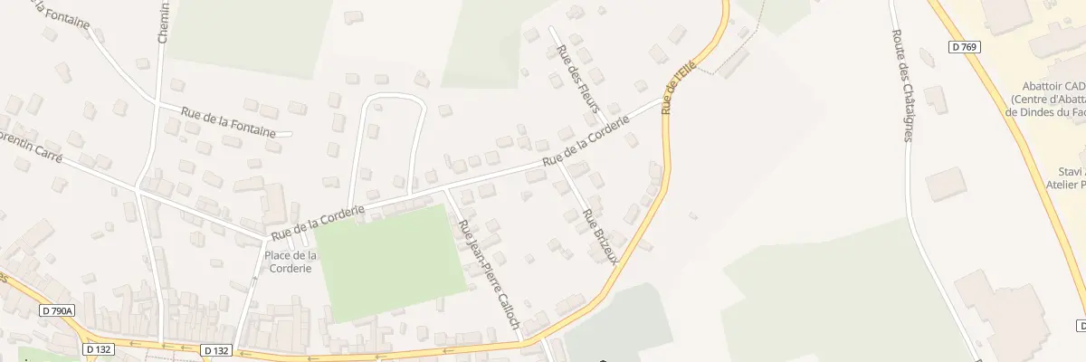 Plan du 16 Rue de la Corderie au Faouët