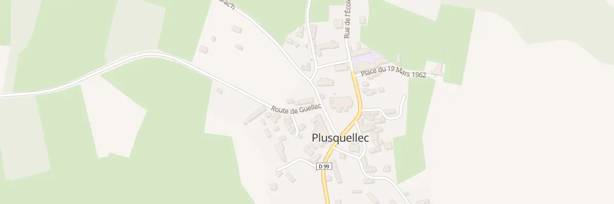 Plan du 2 Pl de l’Eglise à Plusquellec