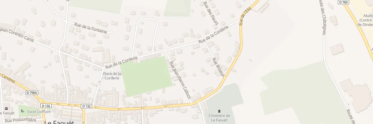 Plan du 10 Rue Jean Pierre Calloch au Faouët