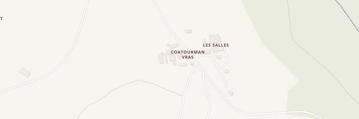 Plan du 352 Coatourmant Vras à Querrien