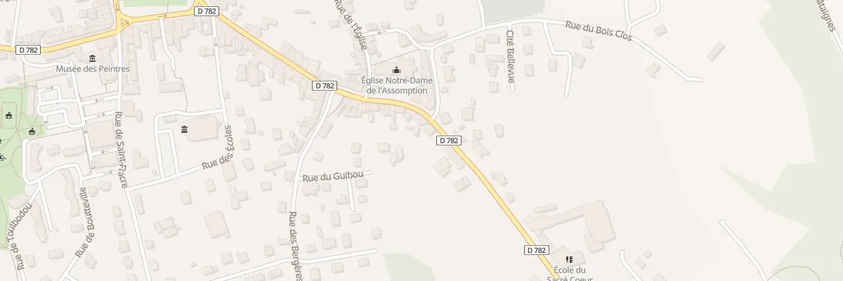Plan du 64 Rue Poher au Faouët