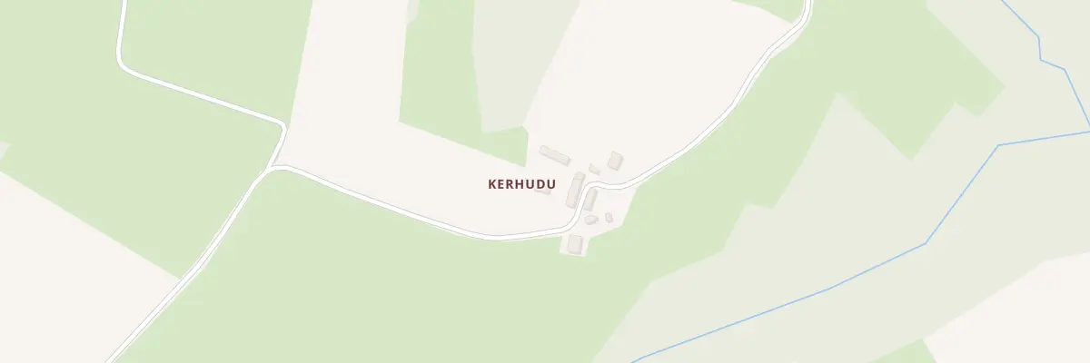 Plan du 1 Kerhudu à Calanhel