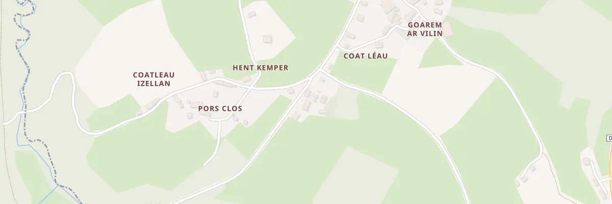 Plan du 17 Coatleau à Plusquellec