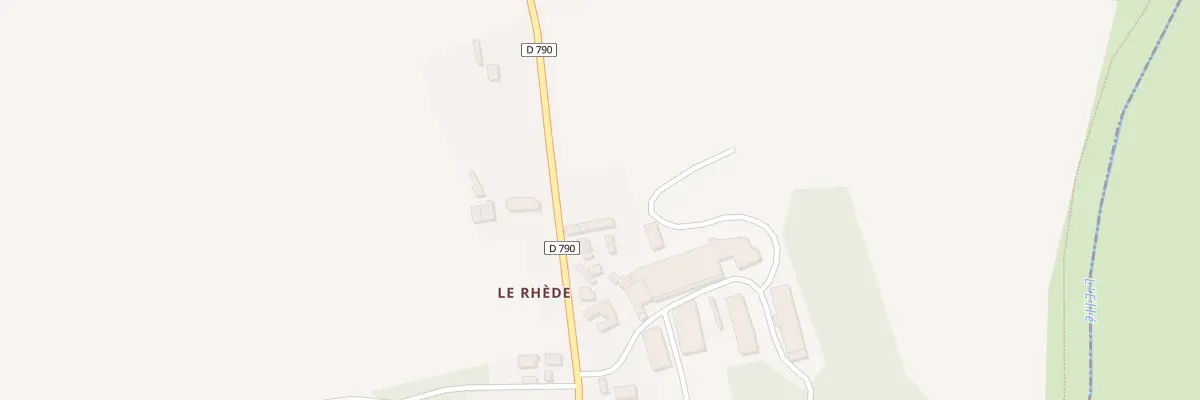 Plan du 5801 Le Rhède à Lanvénégen