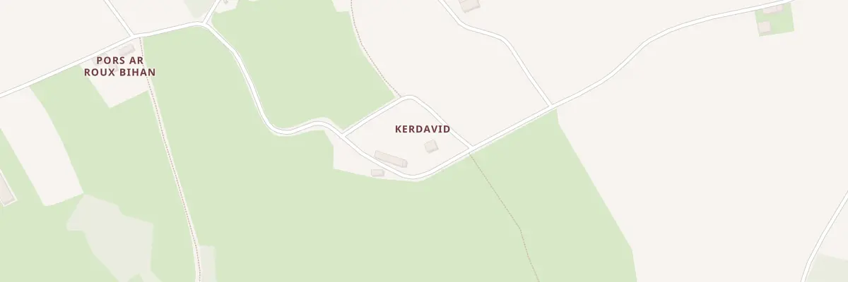 Plan du 2 Kerdavid à Plusquellec