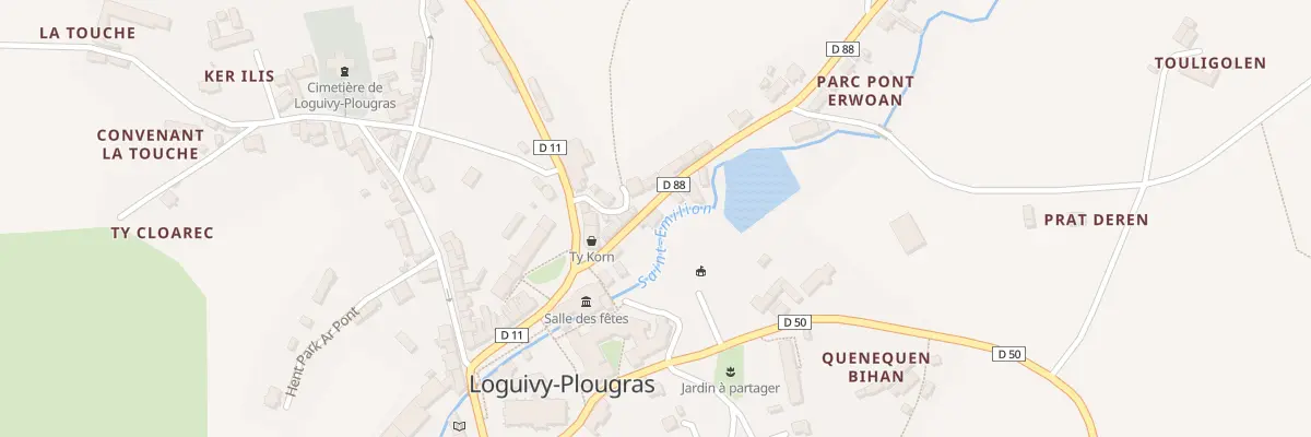 Plan du 5004 Le Bourg à Loguivy-Plougras