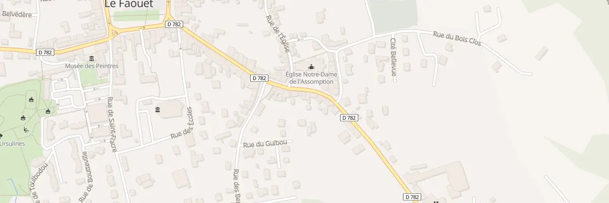 Plan du 50 Rue Poher au Faouët
