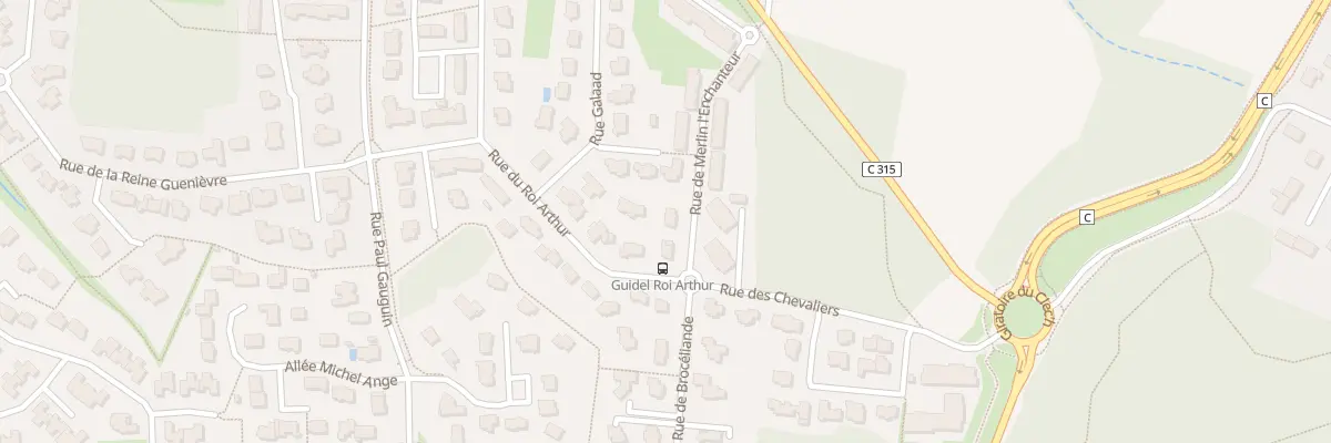 Plan du 4 Rue Merlin l’Enchanteur à Guidel