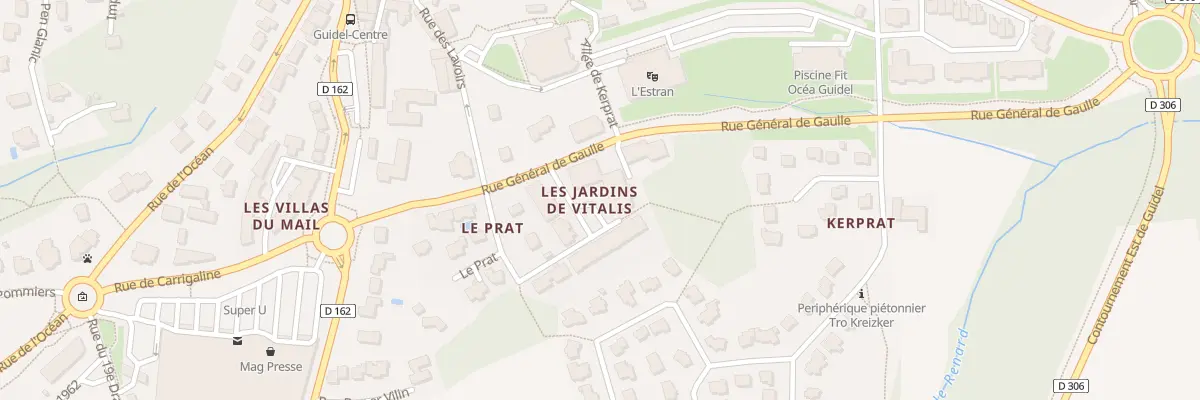 Plan du 4 Rue Germaine Tillion à Guidel