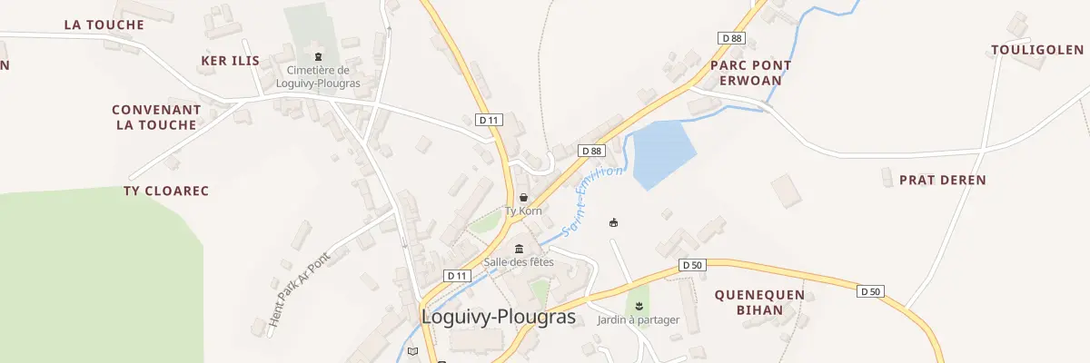 Plan du 5030 Le Bourg à Loguivy-Plougras